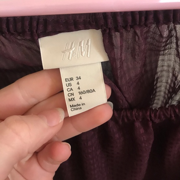 H&M Maroon Blouse - Picture 4 of 4